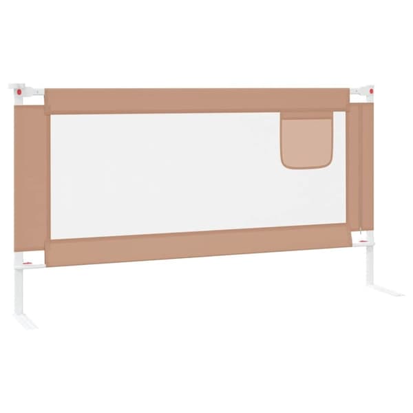 vidaXL sengehest 160x25 cm stof gråbrun