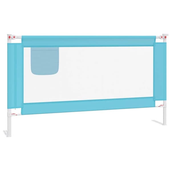 vidaXL sengehest 150x25 cm stof blå