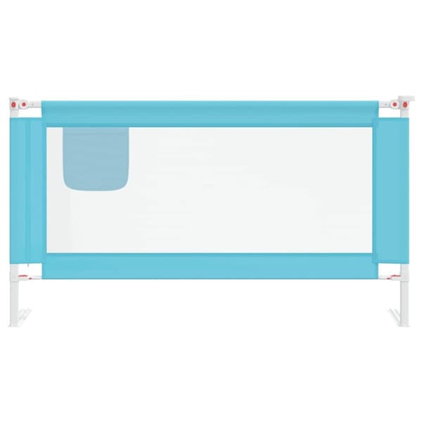 vidaXL sengehest 150x25 cm stof blå