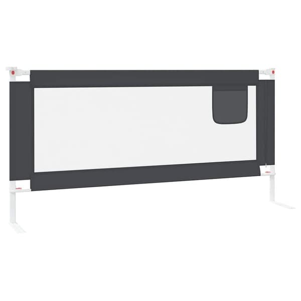vidaXL sengehest 190x25 cm stof mørkegrå