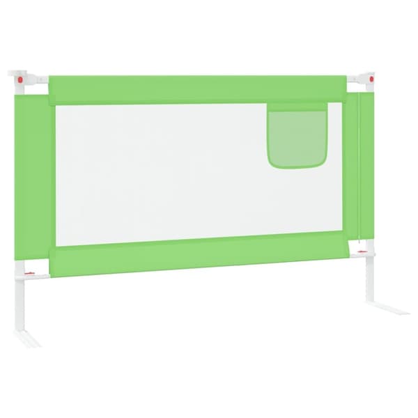 vidaXL Sängskena för barn grön 120x25 cm tyg