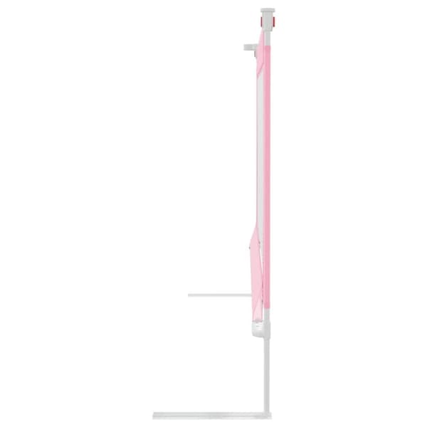 vidaXL Sängskena för barn rosa 100x25 cm tyg