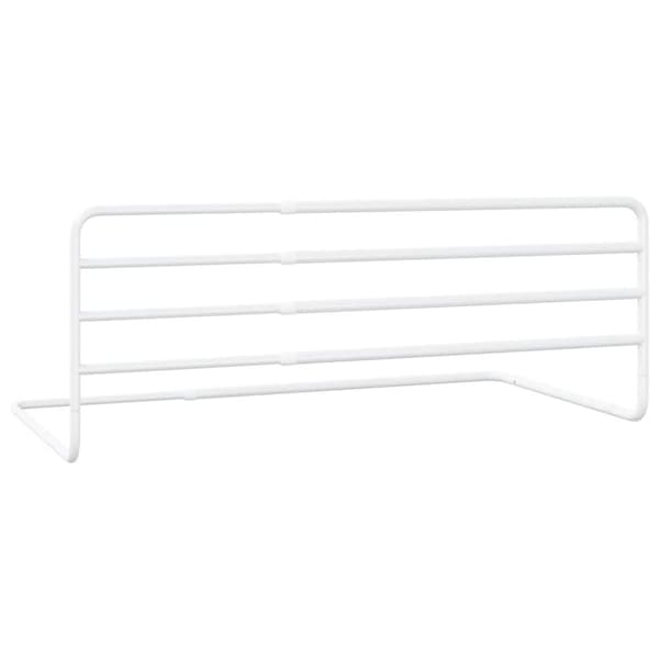 vidaXL Sengehest småbarn hvit (76-137)x55 cm jern