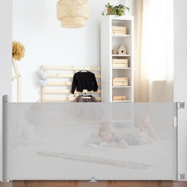 XMTECH Safety Gate for Babies - Infällbar hundar (bredd: 0 - 300 CM) - Grå - För barn och djur