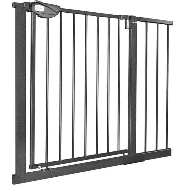 YUENFONG Stair Safety Gate utan borrning - Bredd: 95-105 cm - 180° öppning - Svart