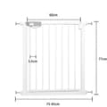 Miniatyrbild 2 av 4: YUENFONG Stair Safety Gate No Drilling - Bredd: 75-85cm - 180° öppning - Vit