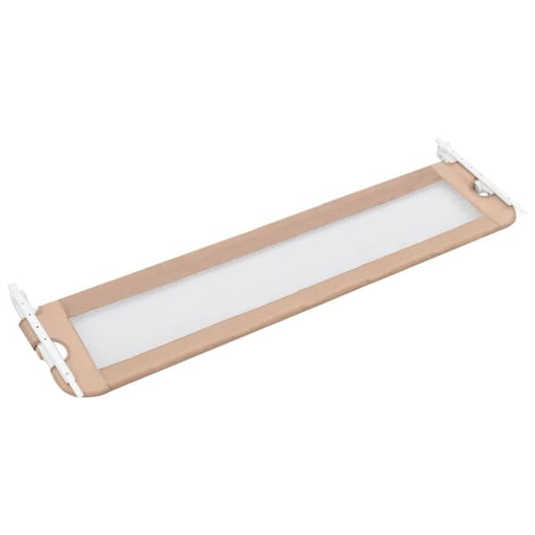 vidaXL Sängskena för barn taupe 180x42 cm polyester -  Säkerhetsspjälor