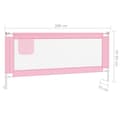 Pikkukuva 9 / 9: vidaXL Turvalaita sänkyyn pinkki 200x25 cm kangas -  Vauvan turvakaiteet