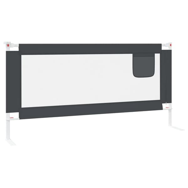 vidaXL sengehest 190x25 cm stof mørkegrå -  Sengeheste
