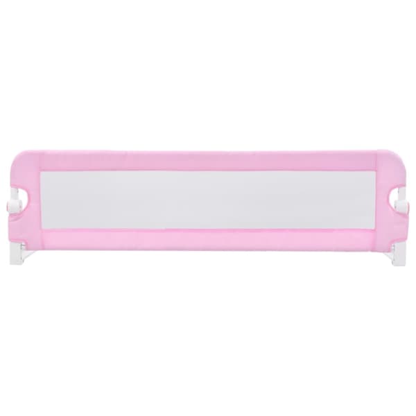 vidaXL Sängskena för barn rosa 120x42 cm polyester -  Säkerhetsspjälor