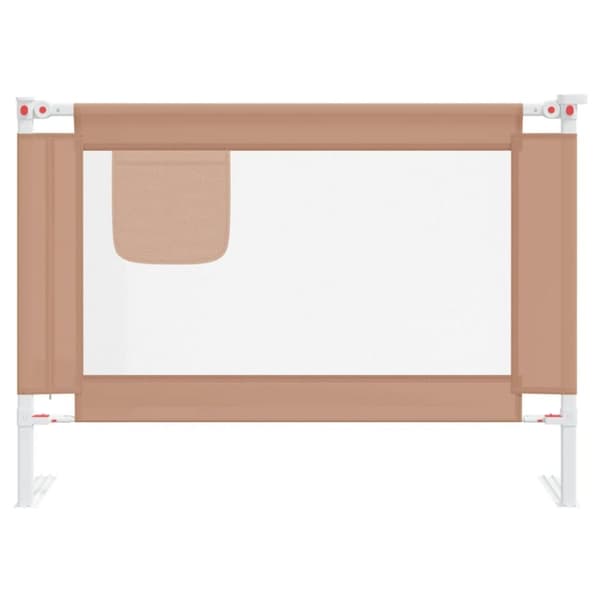 vidaXL Turvalaita sänkyyn harmaanruskea 90x25 cm kangas -  Vauvan turvakaiteet