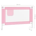 Miniatyrbild 9 av 9: Säkerhetsspjälor - Living Sängskena för barn rosa 100x25 cm tyg