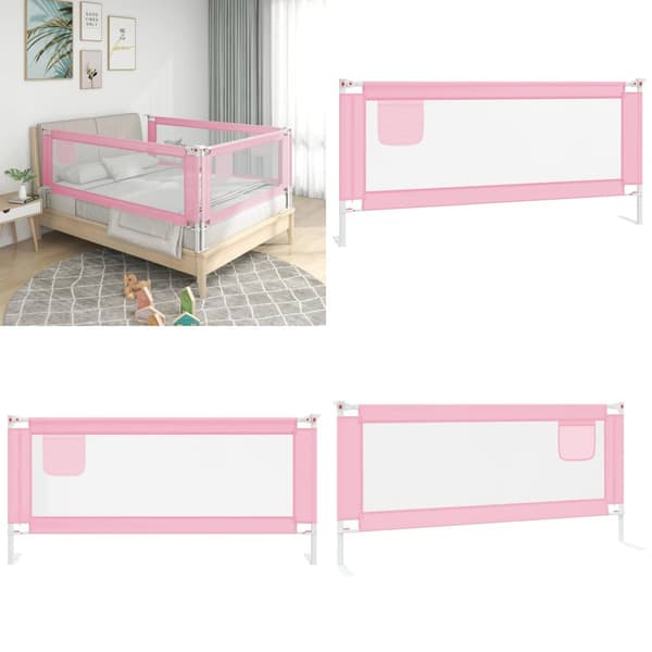 Turvalaita sänkyyn pinkki 200x25 cm kangas - Sängynlaita - Sängynlaidat - Home & Living