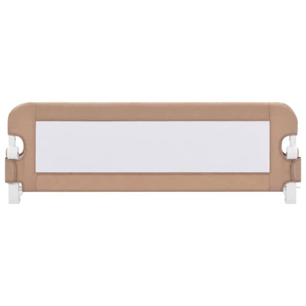 Sengegelænder til barneseng 120 x 42 cm polyester gråbrun - Sengehest - Sengeheste - Home & Living