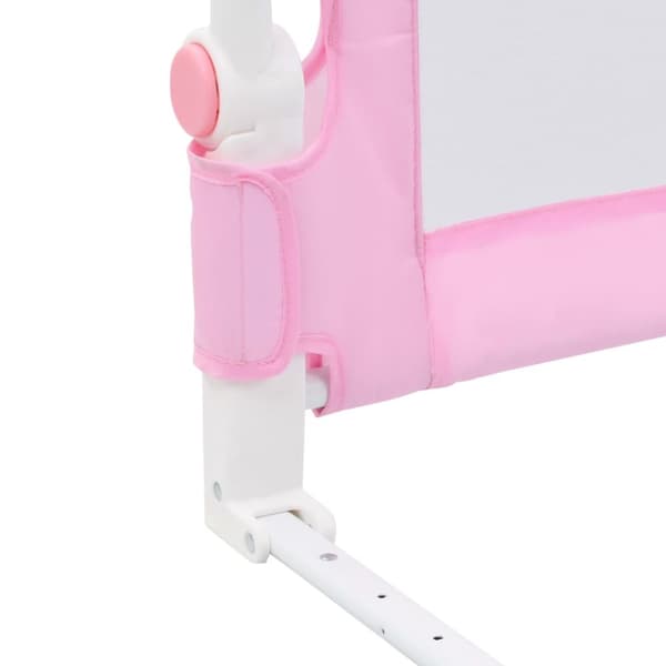 Sengegelænder til barneseng 180 x 42 cm polyester pink - Sengehest - Sengeheste - Home & Living