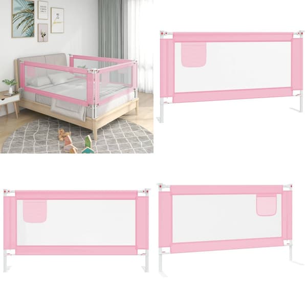 Turvalaita sänkyyn pinkki 150x25 cm kangas - Sängynlaita - Sängynlaidat - Home & Living
