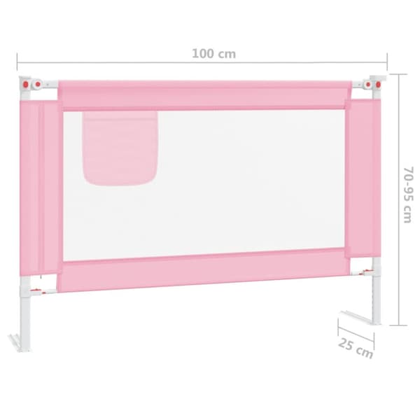 Sengehest 100x25 cm stof lyserød - Sengehest - Sengeheste - Home & Living