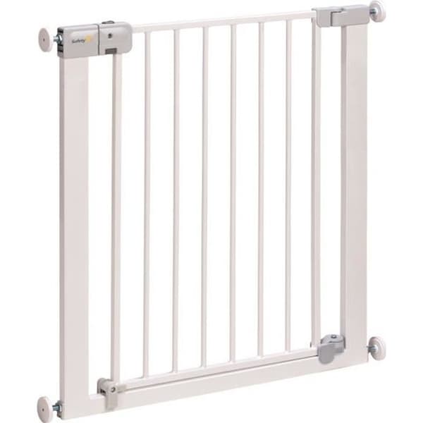 SAFETY 1ST Barnskyddsgrind 73-80cm, Vit, metall, Auto Close, 4 tryckpunkter