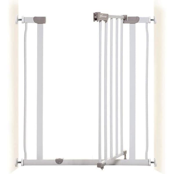 Säkerhetsgrind - DREAMBABY - AVA - Tryckmonterad - 61-67 x 76 cm - Dubbellåsning - Vit