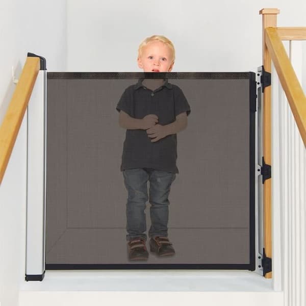 Lascal KiddyGuard Front Roll-Up Säkerhetsbarriär Svart