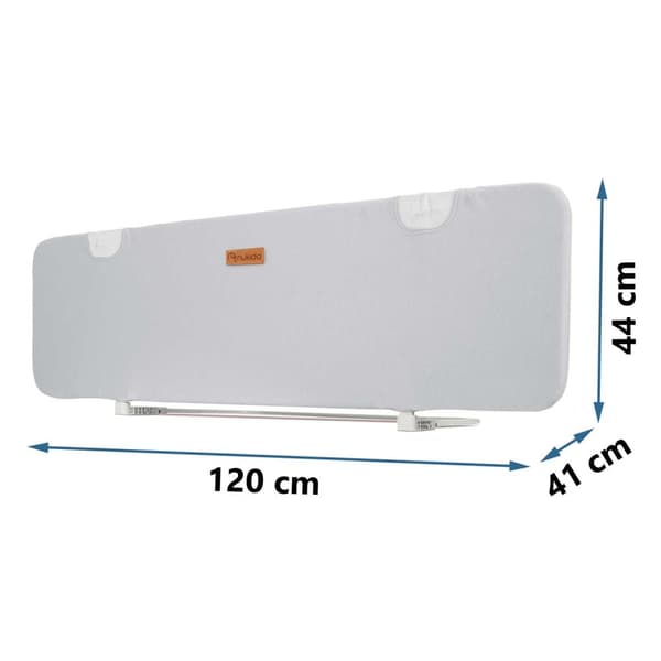 Sikkerhedsbetræk til seng 120 x 44 x 41 cm Nukido grå