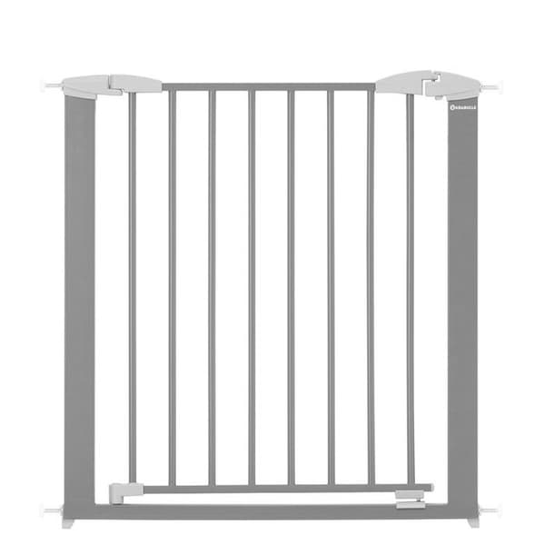 BADABULLE Safe &amp; Lock Säkerhetsbarriär i metall - Portöppning - Tryckfixering - Metallgrå