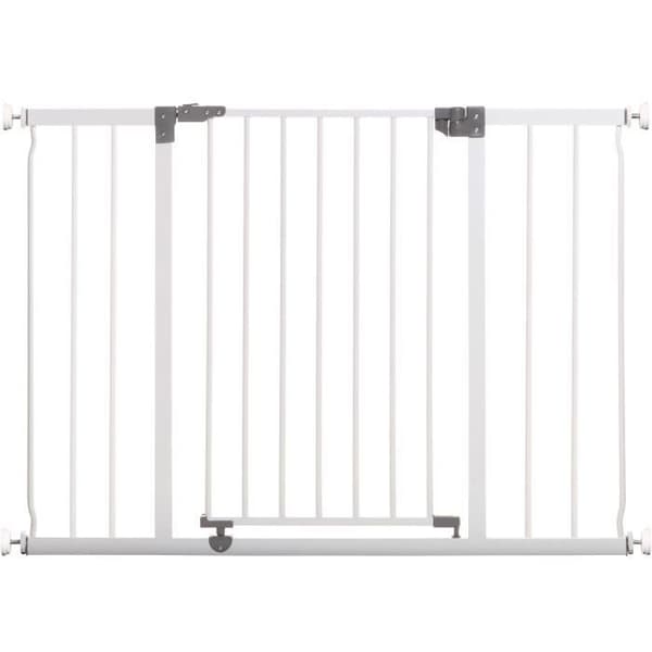 DREAMBABY Skyddsgrind Extra stor LIBERTY - Med tryck - L 99/105,5 x H 75 cm - Vit