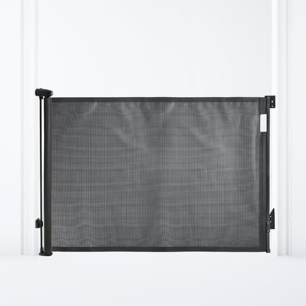 Extra hög infällbar säkerhetsbarriär - DREAMBABY - 60 till 140 cm H90 cm - Svart