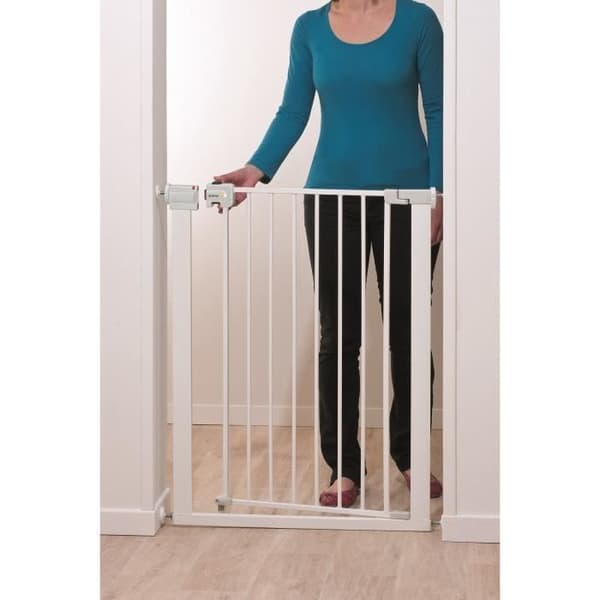 Easy Close Extra Tall barnsäkerhetsgrind - SAFETY 1ST - Metall - Vit - Justerbar från 73 till 80 cm