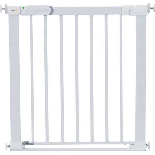 Flat Step säkerhetsbarriär - SAFETY 1ST - Vit - Metall - 73 cm - Tryck - Blandat