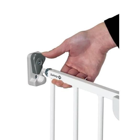 SAFETY 1ST Wall-fix utdragbar skyddsgrind, bredd från 62 till 102 cm, från 6 till 24 månader, vit metall, väggmontering 2