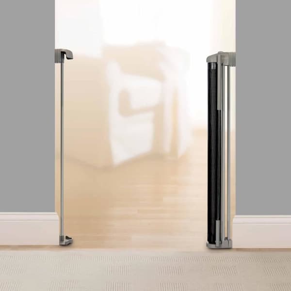 INGENUITY Barnsäkerhetsgrind upp till 136 cm, Upprullbar, Automatisk stängning, Enkel att installera