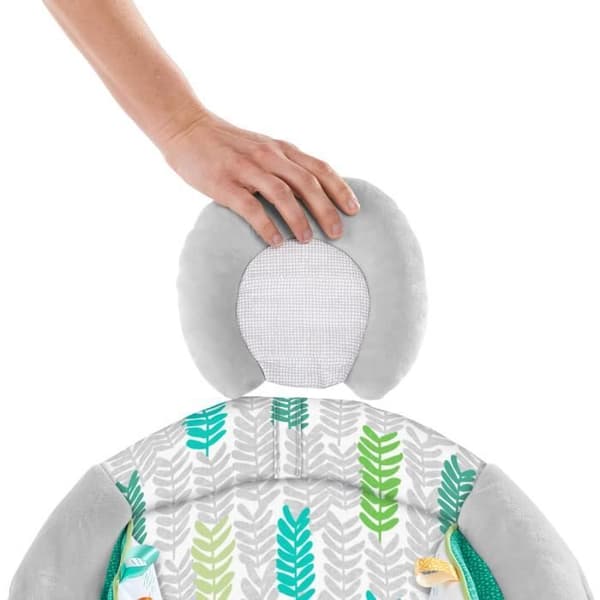 BRIGHT STARTS Jungle Vines Baby Bouncer, lugnande vibrationer, avtagbar leksaksstång, upp till 9 månader