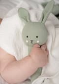 Miniatyrbillede 2 af 2: Babypresent Bunny Skallra och Snuttefilt Grön Jabadabado