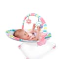Miniatyrbild 3 av 6: BRIGHT STARTS Pink Flamingo Baby Bouncer, lugnande vibrationer, Activity Arch med interaktiva leksaker