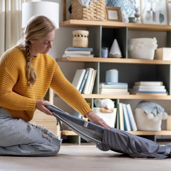 INGENUITY Transat baby folding stomach massage - Parker, fixed or rocking position, vibrations, melodies and removable activity arches