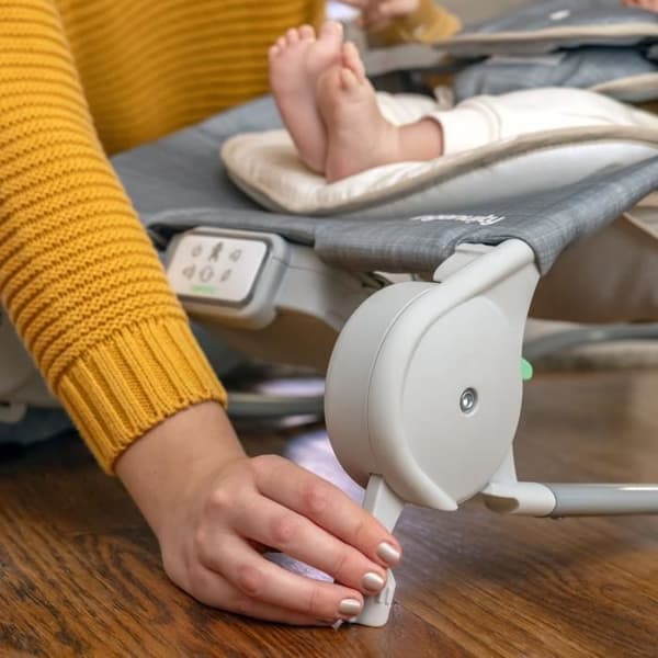 INGENUITY Transat baby folding stomach massage - Parker, fixed or rocking position, vibrations, melodies and removable activity arches