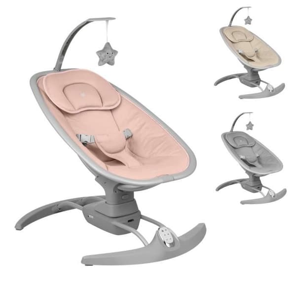 Kikkaboo transat Spinny elektrisk, leksak båge, musikfunktion, fjärrkontroll [Rosa]