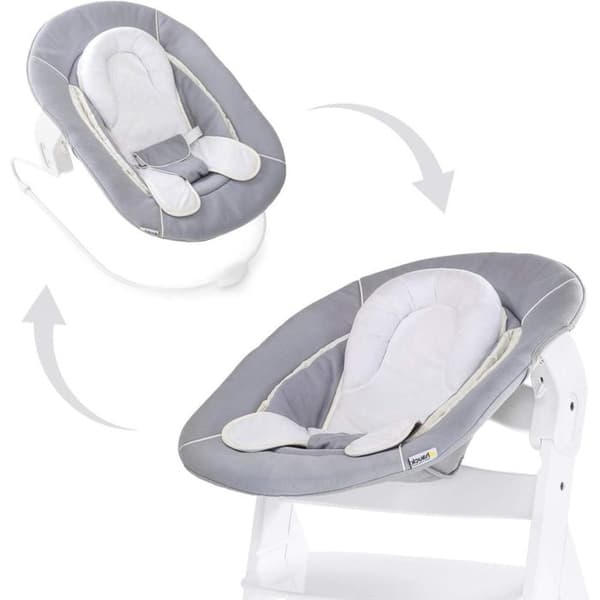 Hauck Alpha Bouncer 2in1 Bouncer - Stretch Grå - Baby - HAUCK - Grå - Nej - Stretch Grå - Nej - Blandat
