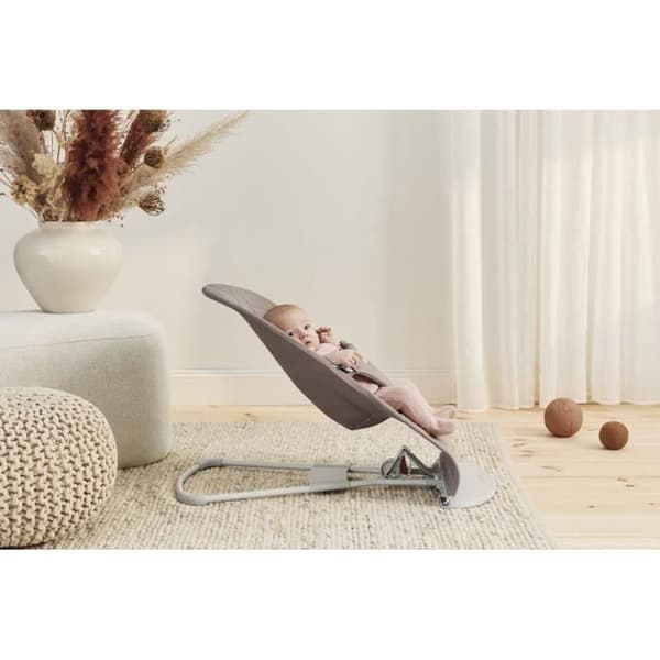BabyBjörn Bouncer Bliss Cotton Woven Petal Duvet Sand Grey