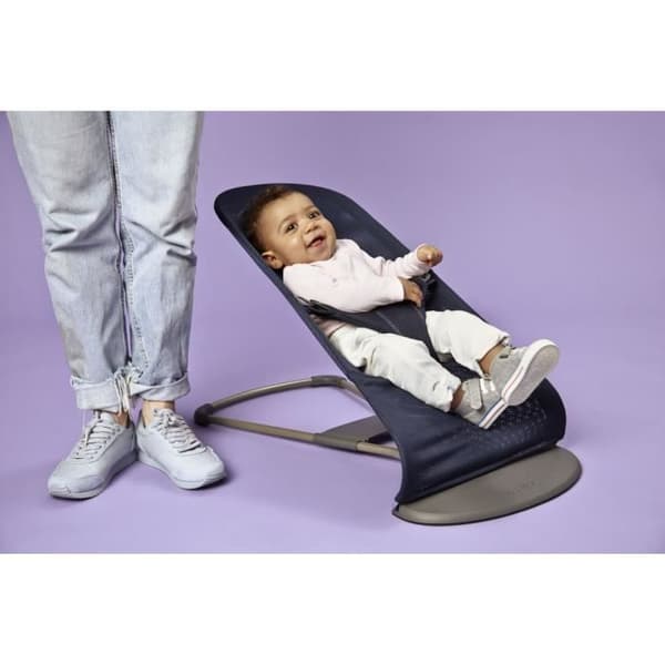 BABYBJÖRN Bouncer Bliss, Marinblå, Mesh