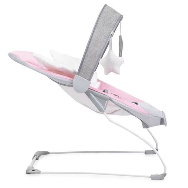 MoMi TULI - Babystudsare - 8 melodier - 3 vibrationslägen - leksaksbåge - Rosa