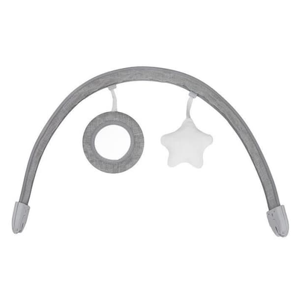 MoMi TULI - Babystudsare - 8 melodier - 3 vibrationslägen - leksaksbåge - Rosa