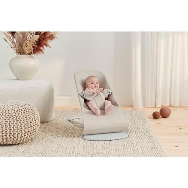 BABYBJÖRN - Bliss Jersey 3D Bouncer Light Beige