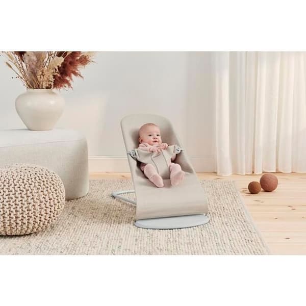 BABYBJÖRN - Bliss Jersey 3D Bouncer Light Beige