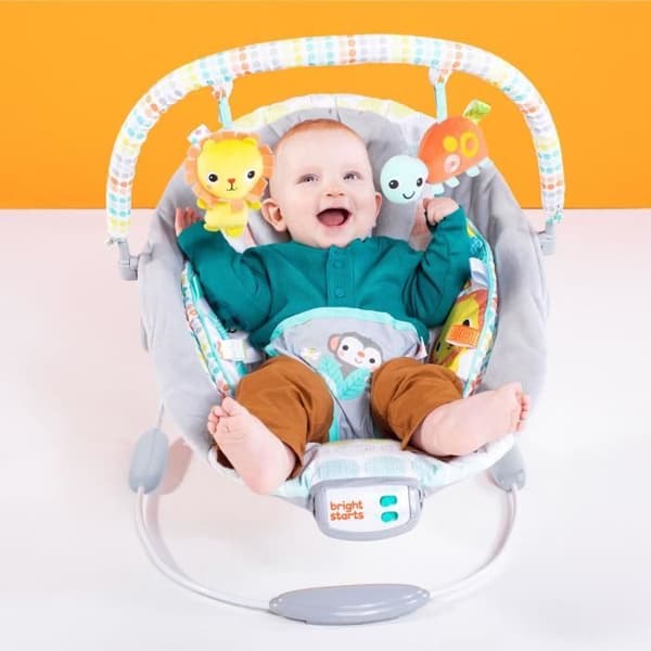 BRIGHT STARTS Bouncer Whimsical Wild - Flerfärgad