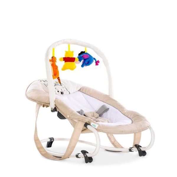 Bungee Deluxe babyvakt - HAUCK - Nalle Puh - Med leksaksbåge - Musikal - Beige