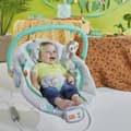 Miniatyrbild 4 av 6: BRIGHT STARTS Jungle Vines Baby Bouncer, lugnande vibrationer, avtagbar leksaksstång, upp till 9 månader