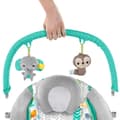 Miniatyrbild 6 av 6: BRIGHT STARTS Jungle Vines Baby Bouncer, lugnande vibrationer, avtagbar leksaksstång, upp till 9 månader