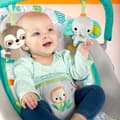 Miniatyrbild 2 av 6: BRIGHT STARTS Jungle Vines Baby Bouncer, lugnande vibrationer, avtagbar leksaksstång, upp till 9 månader